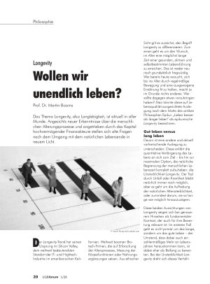Vorschauseite 1: Longevity Wollen wir unendlich leben?
