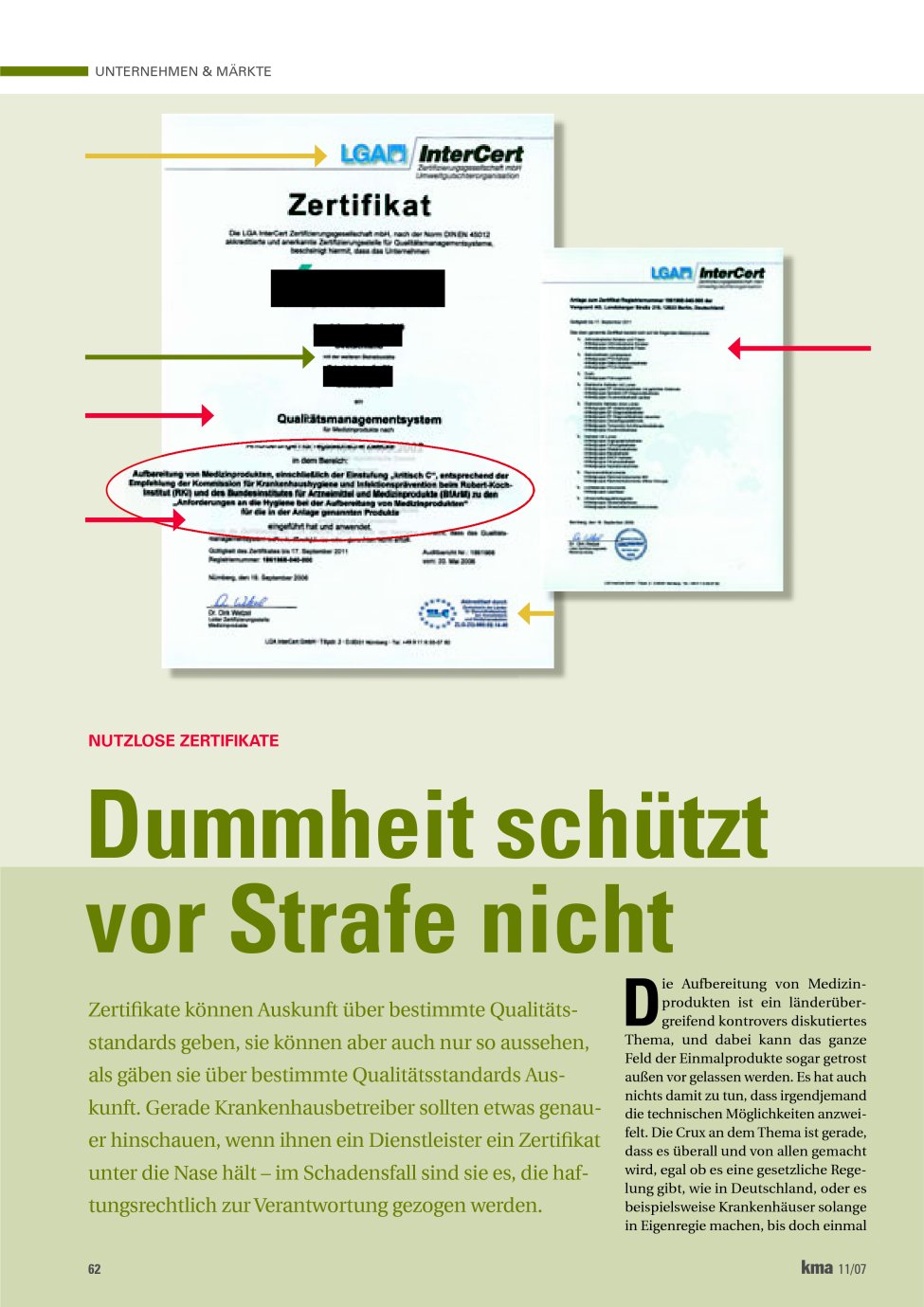 Vorschauseite 1: Dummheit schützt vor Strafe nicht