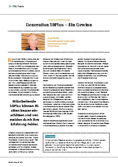 Vorschauseite 1: Generation 50Plus – Ein Gewinn