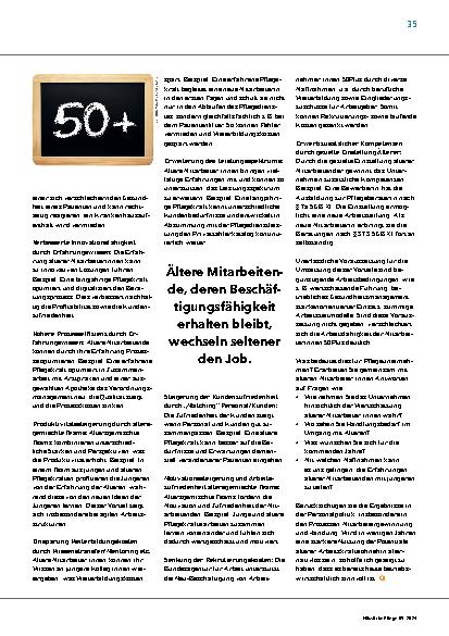 Vorschauseite 2: Generation 50Plus – Ein Gewinn