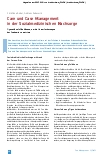 Vorschauseite 1: Care und Case Management in der Sozialmedizinischen Nachsorge