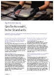 Vorschauseite 1: Speiseversorgung: Große Auswahl, hohe Standards