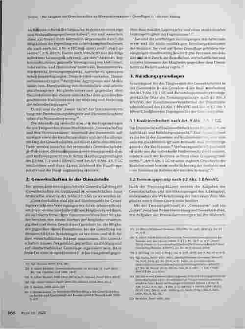 Vorschauseite 3: Die Tätigkeit der Gewerkschaften als Dienststellenakteure - Grundlagen, Inhalt und Umfang