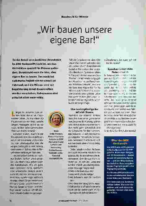 Vorschauseite 1: „Wir bauen unsere eigene Bar!“
