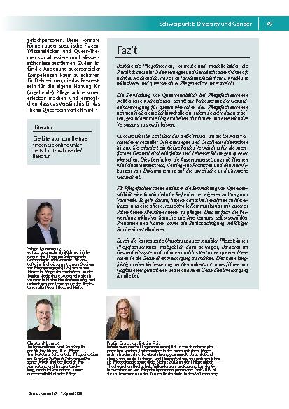 Vorschauseite 4: Pflegetheorien im Kontext queersensibler Pflege. Neue Perspektiven und Handlungsimpulse für die professionelle Pflegepraxis