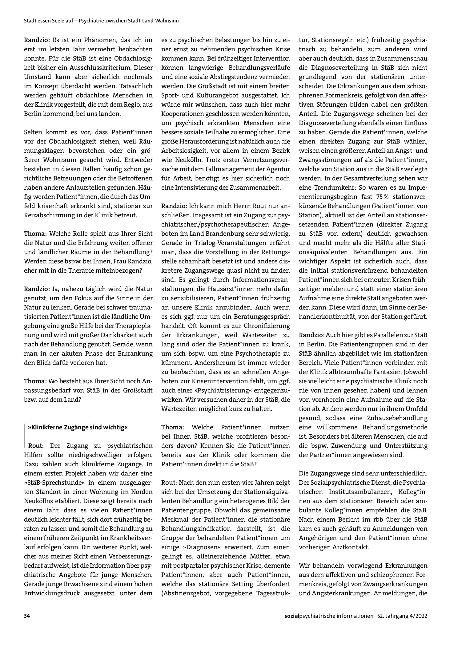 Vorschauseite 4: Zuhausebehandlung in der Stadt und auf dem Land