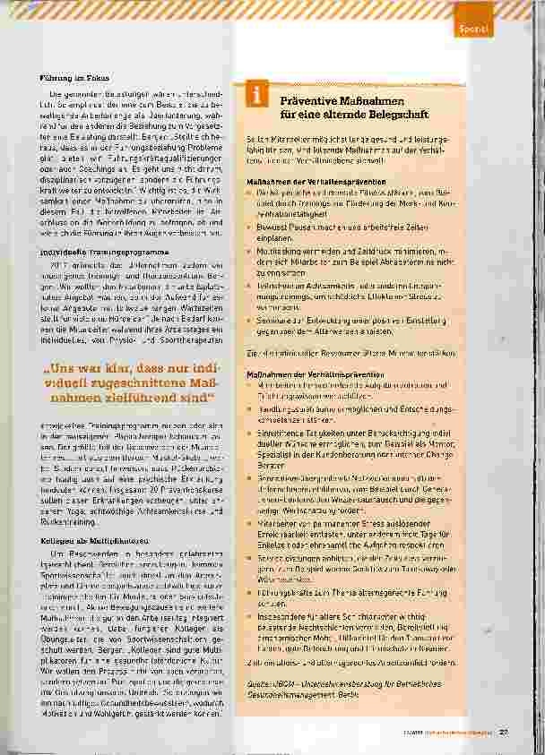 Vorschauseite 2: Gesundheit ist ein gemeinsamer Prozess. Praxisbeispiel Heidelberger Druckmaschinen AG