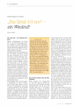 Vorschauseite 1: „Das Spital 4. 0 neu“ - ein Weckruf!