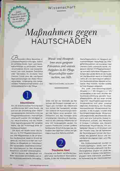 Vorschauseite 1: Maßnahmen gegen HAUTSCHÄDEN