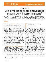 Vorschauseite 2: Der dissoziative Körper im Kontext psychischer Traumatisierung