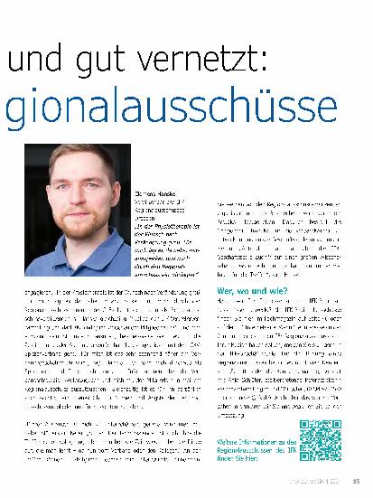 Vorschauseite 2: Lokal präsent und gut vernetzt: Die IFK-Regionalausschüsse