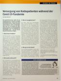 Vorschauseite 1: Versorgung von Krebspatienten während der Covid-19-Pandemie