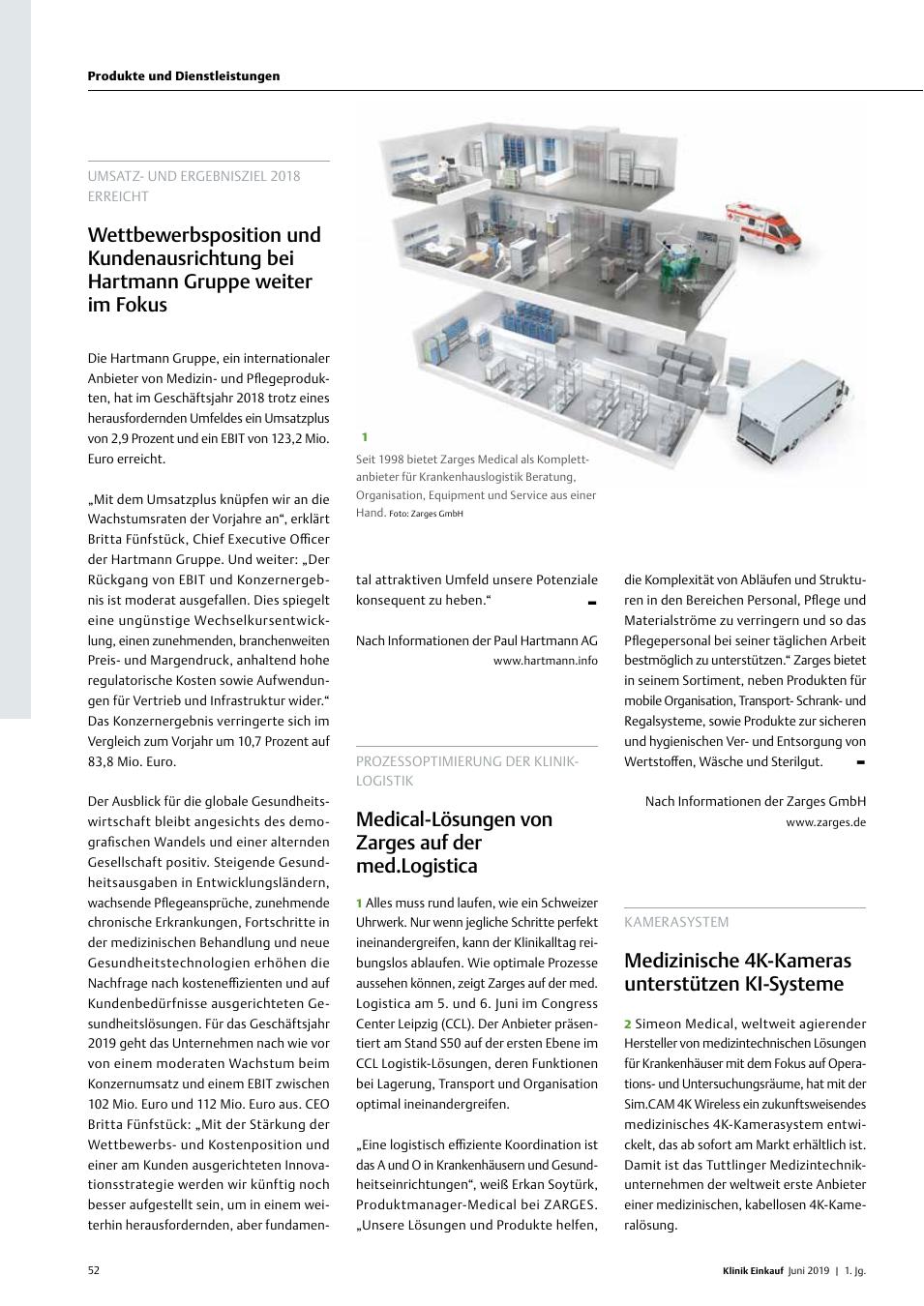 Vorschauseite 1: Kamerasystem: Medizinische 4K-Kameras Unterstützen KI-Systeme