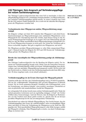 Vorschauseite 2: Beraterbrief Pflege Heft 1