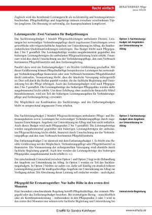 Vorschauseite 4: Beraterbrief Pflege Heft 1