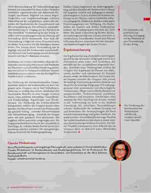 Vorschauseite 2: Ein virtuelles Konzept für den Lehrbereich Public Health: Herausforderungen, Lösungsansätze und Transfer.