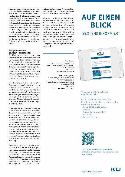 Vorschauseite 3: Patient Journey – zusammen gedacht, zusammen gemacht! Patientenzentrierung als Erfolgsfaktor der digitalen Transformation einer regionalen Versorgung