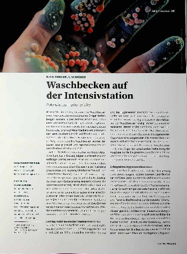 Vorschauseite 1: Waschbecken auf der Intensivstation Potenzielles Hygienerisiko