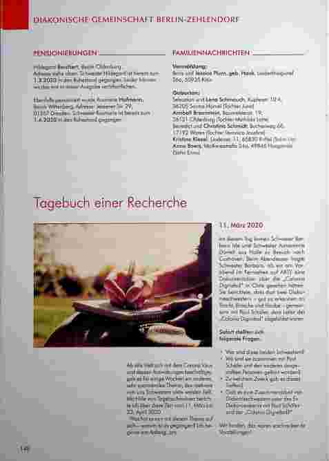 Vorschauseite 1: Tagebuch einer Recherche