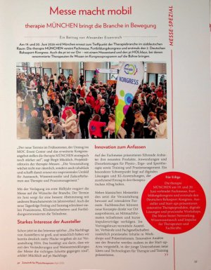 Vorschauseite 2: Zwischen Faszie und Faszination Physiotherapie neu erleben auf der FIBO 2026