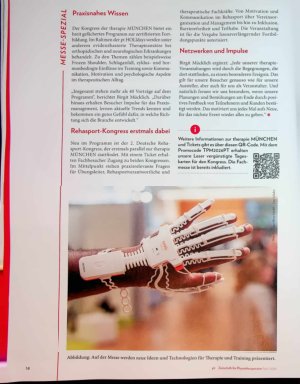 Vorschauseite 3: Zwischen Faszie und Faszination Physiotherapie neu erleben auf der FIBO 2026