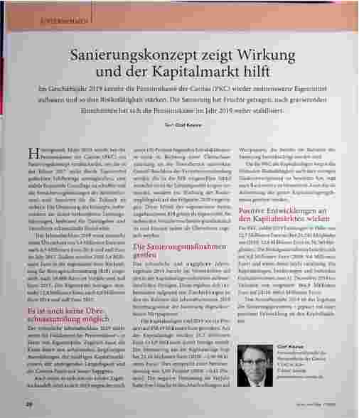 Vorschauseite 1: Sanierungskonzept zeigt Wirkung und der Kapitalmarkt hilft.