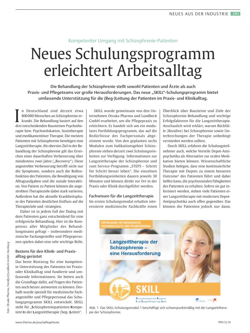 Vorschauseite 1: Neues Schulungsprogramm erleichtert Arbeitsalltag