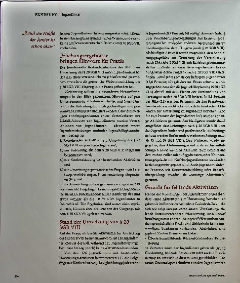 Vorschauseite 3: Nur wenig Bedarf an niedrigschwelligen und präventiven Hilfen?