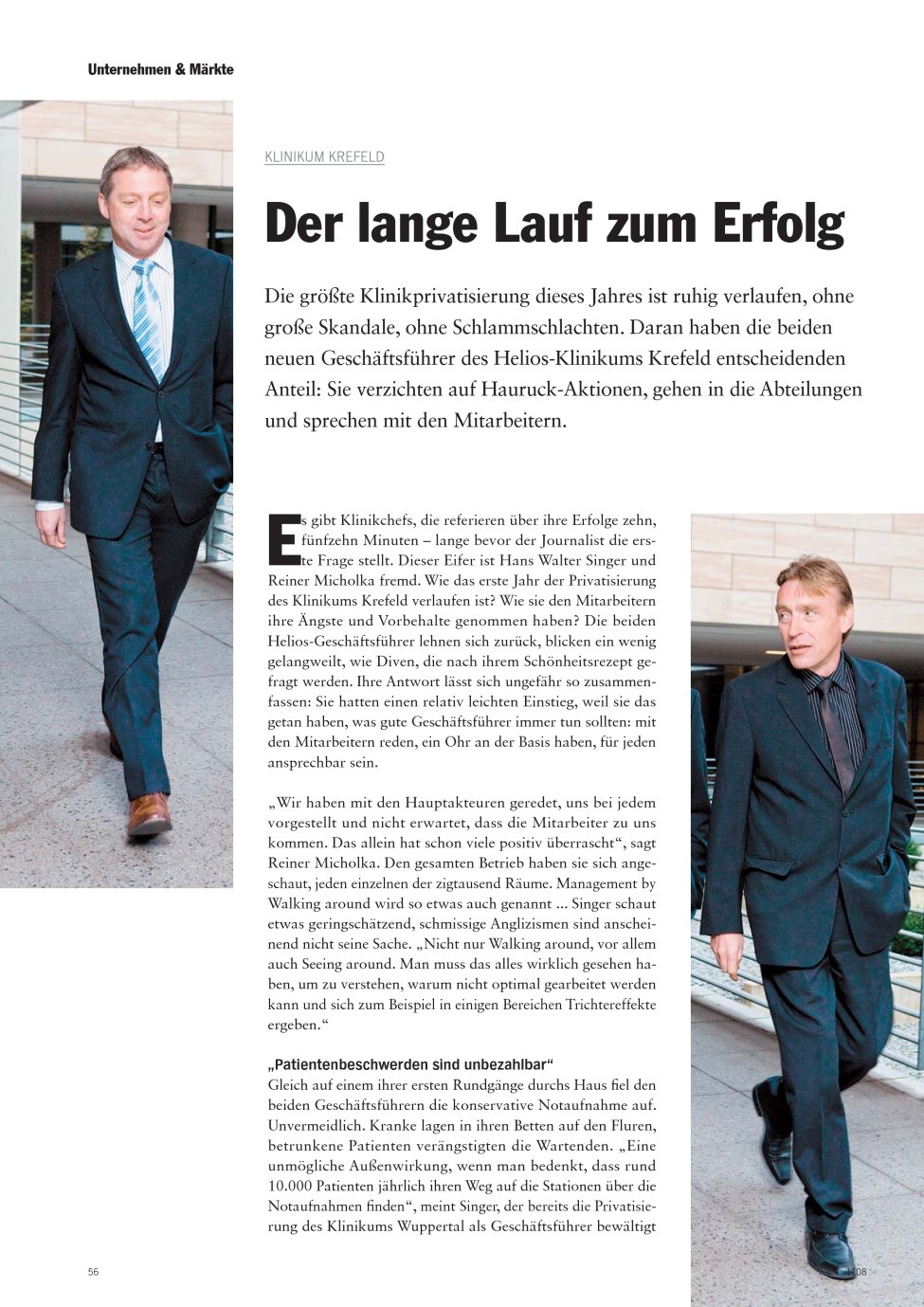 Vorschauseite 1: Der lange Lauf zum Erfolg