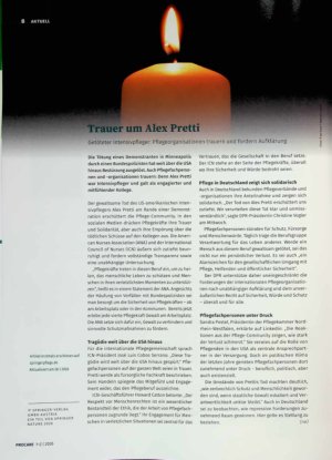 Vorschauseite 1: Trauer um Axel Pretti