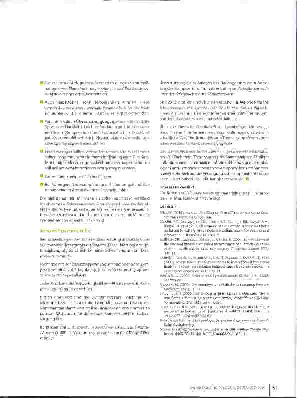 Vorschauseite 6: Das sekundäre Lymphödem - Ursachen, Symptome und Therapiemöglichkeiten