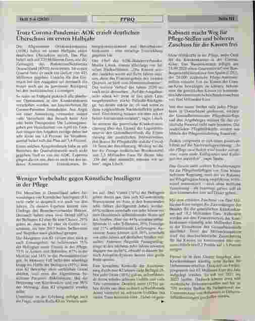 Vorschauseite 3: Deutscher Ethikrat rät derzeit von Covid-19-Immunitätsbescheinigungen ab.