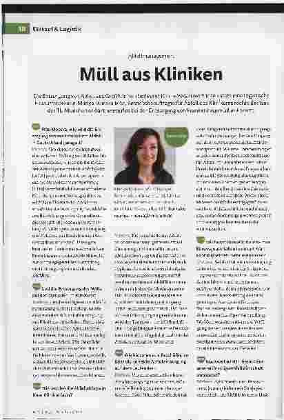 Vorschauseite 1: Müll aus Kliniken