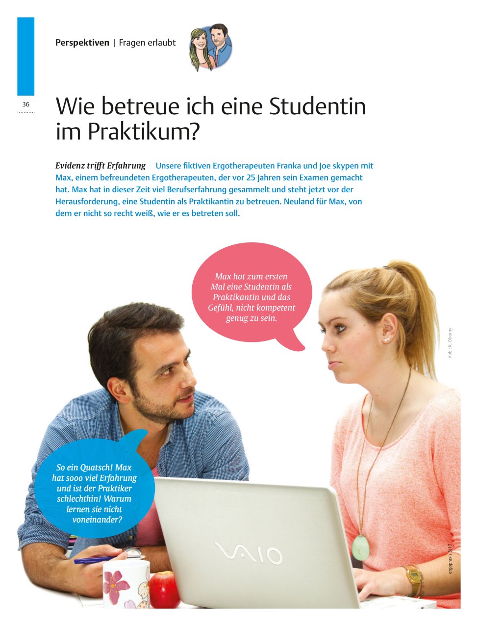 Vorschauseite 1: Evidenz trifft Erfahrung ? Wie betreue ich eine Studentin im Praktikum?