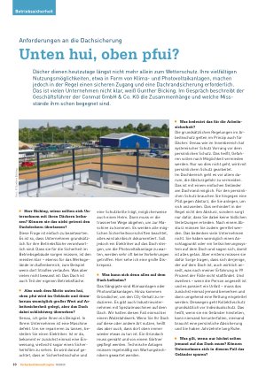 Vorschauseite 1: Anforderungen an die Dachsicherung Unten hui, oben pfui?