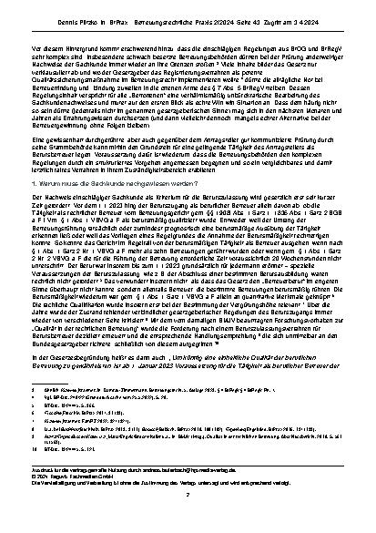 Vorschauseite 2: Die Entscheidung der Stammbehörde über den anderweitigen Nachweis der Sachkunde beruflicher Betreuer: Beitrag für ein gelungenes Verfahren im Sinne der beteiligten Personen.