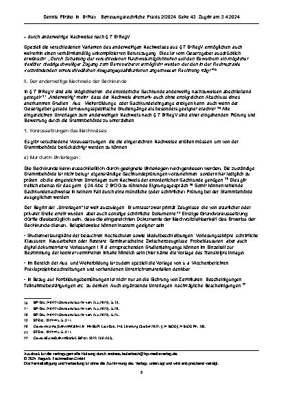 Vorschauseite 5: Die Entscheidung der Stammbehörde über den anderweitigen Nachweis der Sachkunde beruflicher Betreuer: Beitrag für ein gelungenes Verfahren im Sinne der beteiligten Personen.