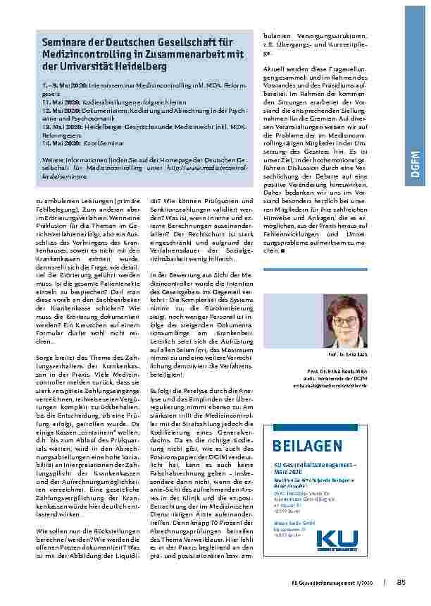 Vorschauseite 2: Das MDK-Reformgesetz schlägt hohe Wellen.