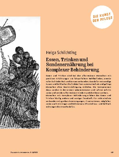 Vorschauseite 2: Essen, Trinken und Sondenernährung bei Komplexer Behinderung