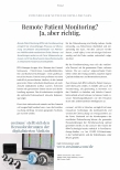 Vorschauseite 1: Remote Patient Monitoring? Ja, aber richtig.
