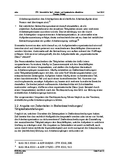 Vorschauseite 4: Die gute alte Entgeltordnung im öffentlichen Dienst