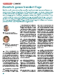 Vorschauseite 1: Ziemlich genau hundert Tage