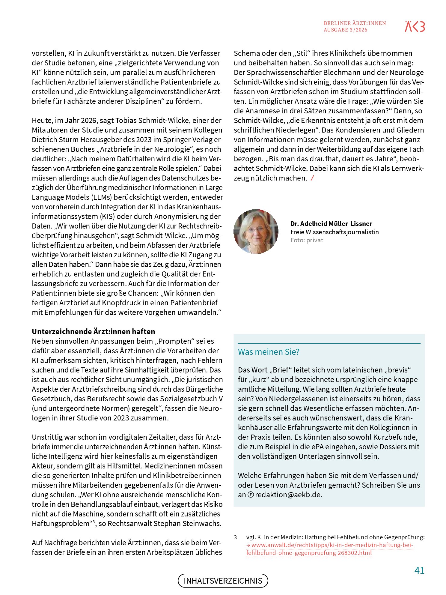 Vorschauseite 3: Post für die Kolleg: innen