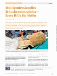 Vorschauseite 1: Multiprofessionelles Schockraumtraining - Erste Hilfe für Helfer