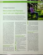 Vorschauseite 1: Menschen mit Psoriasis werden nach wie vor stigmatisiert.