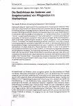 Vorschauseite 1: Die Bedürfnisse der Anderen und Sorgekompetenz von Pflegenden im Krankenhaus