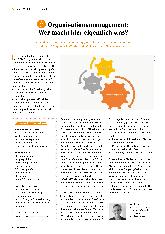 Vorschauseite 1: Organisationsmanagement: Wer macht hier eigentlich was?