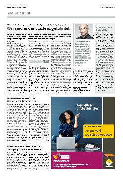 Vorschauseite 1: Wir sind in der Existenz gefährdet.