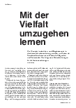 Vorschauseite 1: Mit der Vielfalt umzugehen lernen