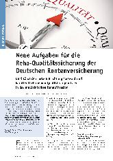 Vorschauseite 1: Neue Aufgaben für die Reha-Qualitätssicherung der Deutschen Rentenversicherung